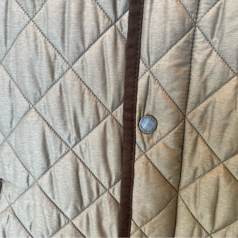Peter Millar Men's Quilted Jacket - Brown and Tan - Picture 10 of 11